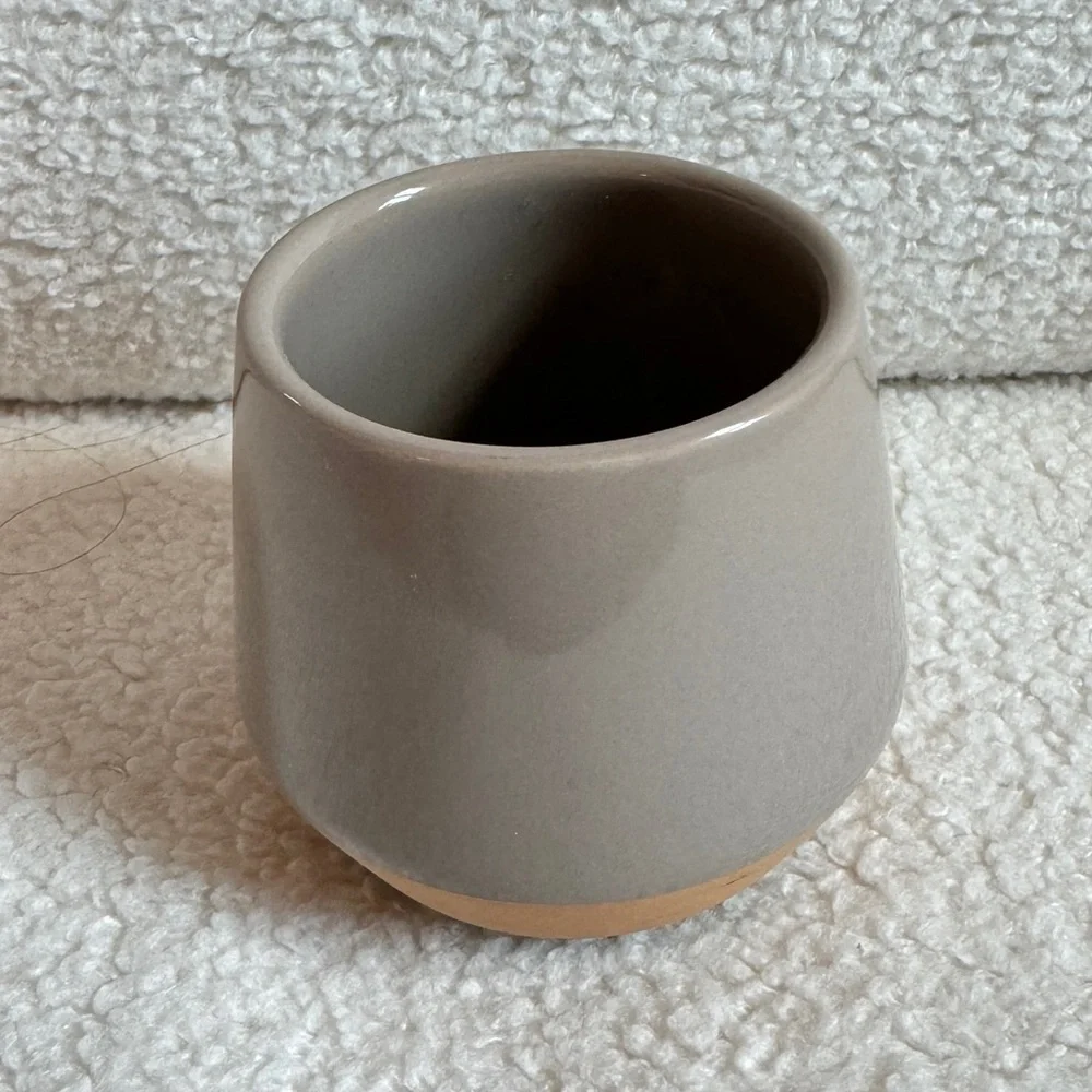 Two Toned Ceramic Mini Planter Pot